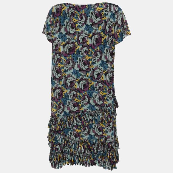 Etro Multicolor Printed Jersey Mini Dress M - Picture 2 of 5